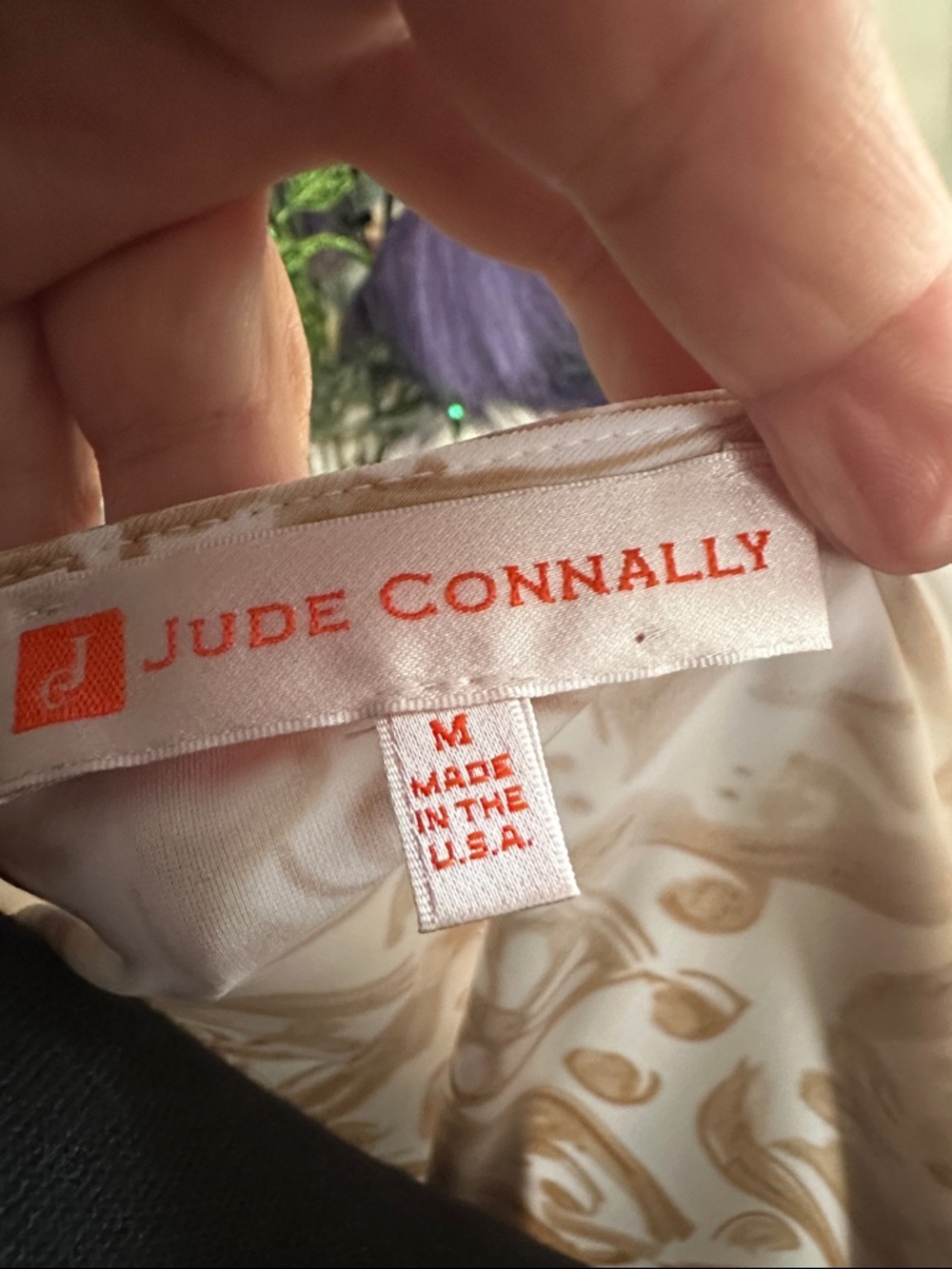 Jude Connally White and Tan V-Neck Ornamental Print Tunic - Picture 3 of 4